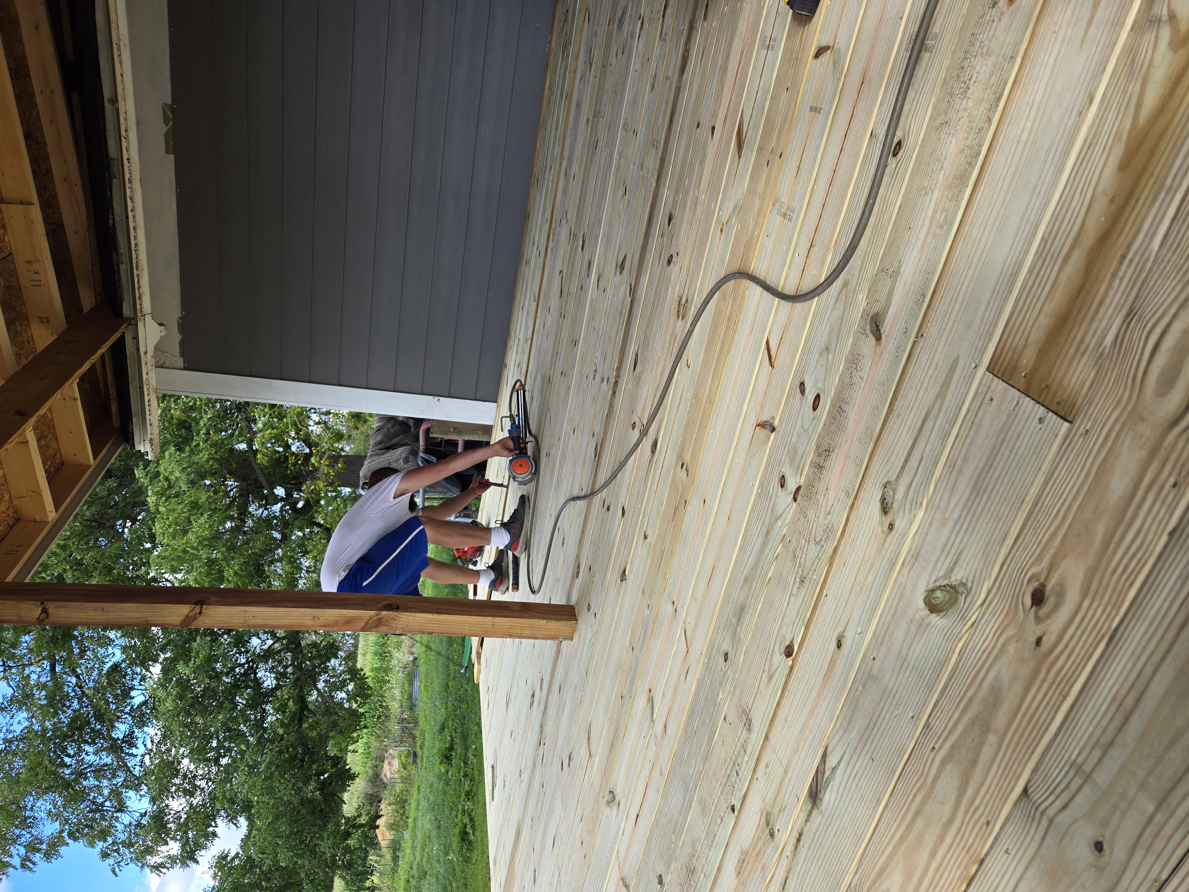 During — decking installation