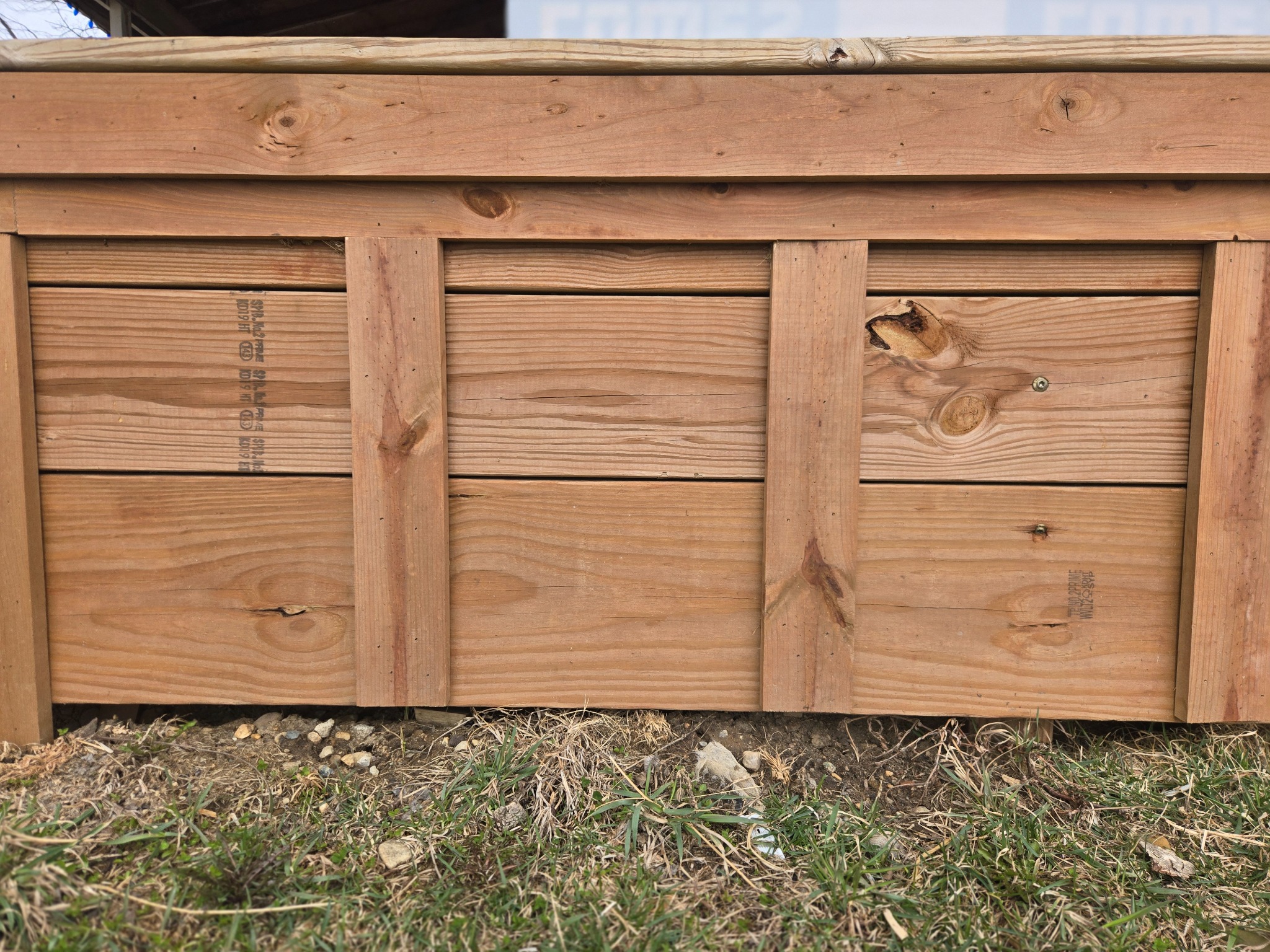 Wood deck — fascia and trim detail