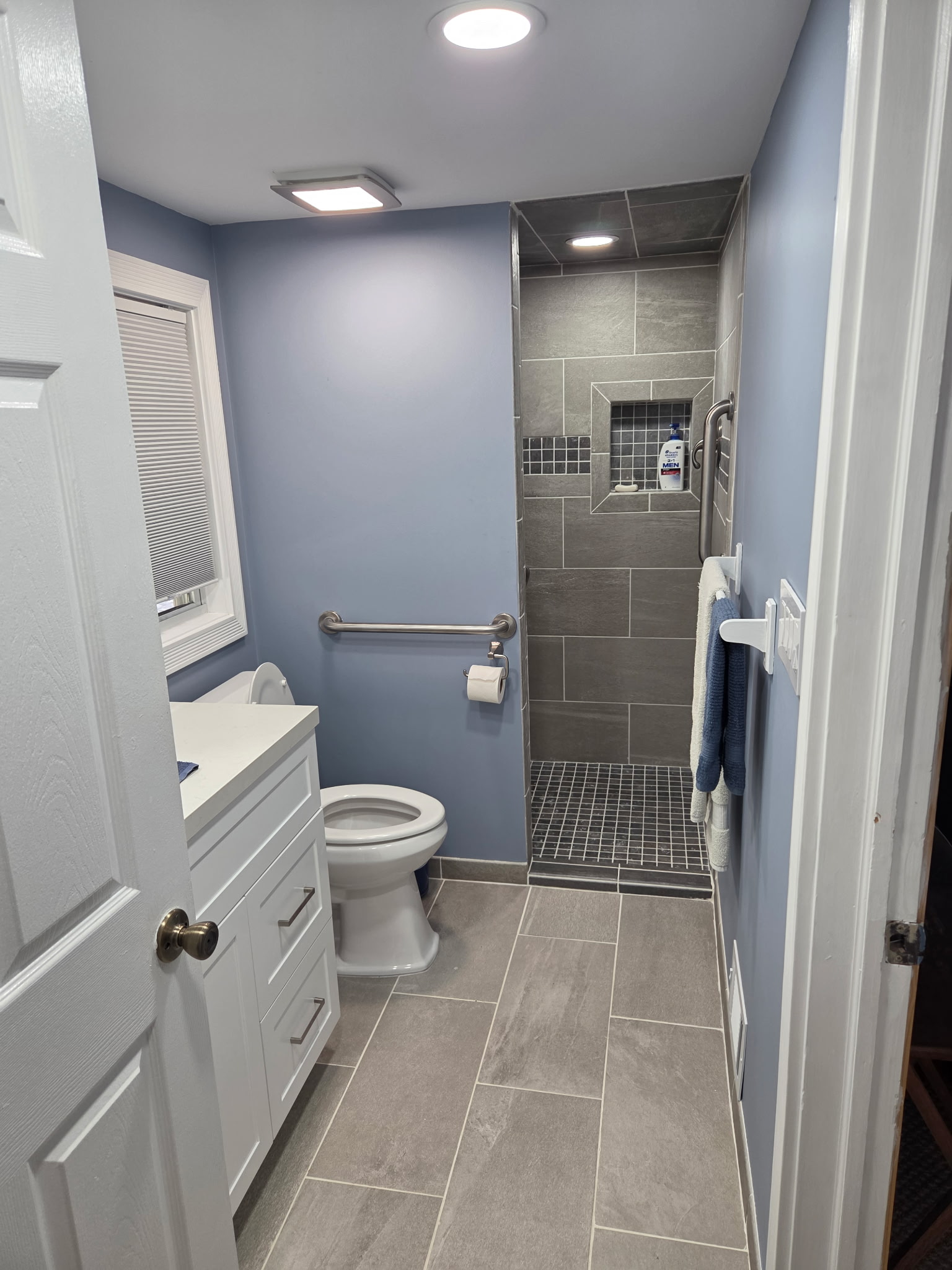 Completed bathroom remodel